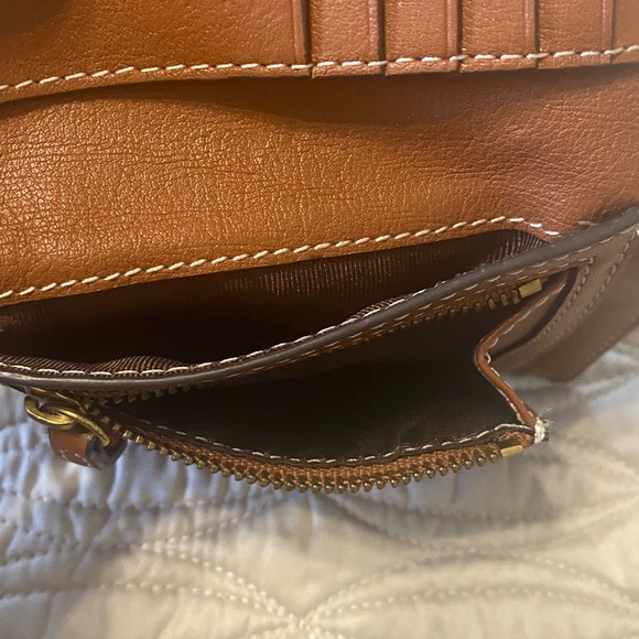 STAUD brown leather bifold wallet - Picture 13 of 15